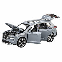 Машинка Nissan X-Trail моделька игрушка металлическая коллекционная 15 см Серый (60421)