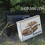 Мангал розбірний на 8 шампурів з індивідуальним гравіюванням - центр спеціального призначення, фото 2