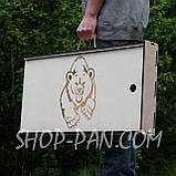 Мангал розбірний на 8 шампурів з індивідуальним гравіюванням - центр спеціального призначення, фото 4