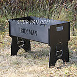 Мангал розбірний фарбований на 8 шампурів з індивідуальним гравіюванням — Toyota, фото 6