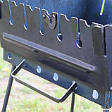 Мангал-валіза 2 мм на 6 шампурів, розкладна жаровня гриль, фото 5