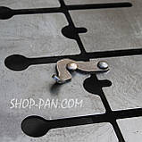 Мангал-валіза 3 мм на 6 шампурів, розкладна жаровня-гриль, фото 8