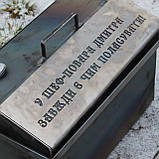 Коптильня гарячого копчення з неіржавкої сталі 255х350х270 1.5 мм, фото 9