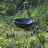 Казан татарський чавунний 8 л із триногою на розбірних ніжка, фото 3