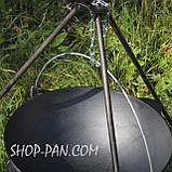 Казан татарський чавунний 8 л із триногою на розбірних ніжка, фото 2