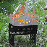 Мангал розбірний подарунковий на 6 шампурів з індивідуальним надписом - Маяк, фото 2