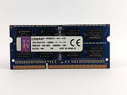 Оперативна пам'ять для ноутбука SODIMM Kingston DDR3 4Gb 1600MHz PC3-12800S (HP536727-H41-ELD) Б/В