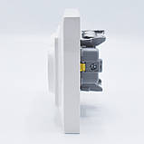 Розетка подвійна із заземленням Panasonic Arkedia Slim біла, фото 3