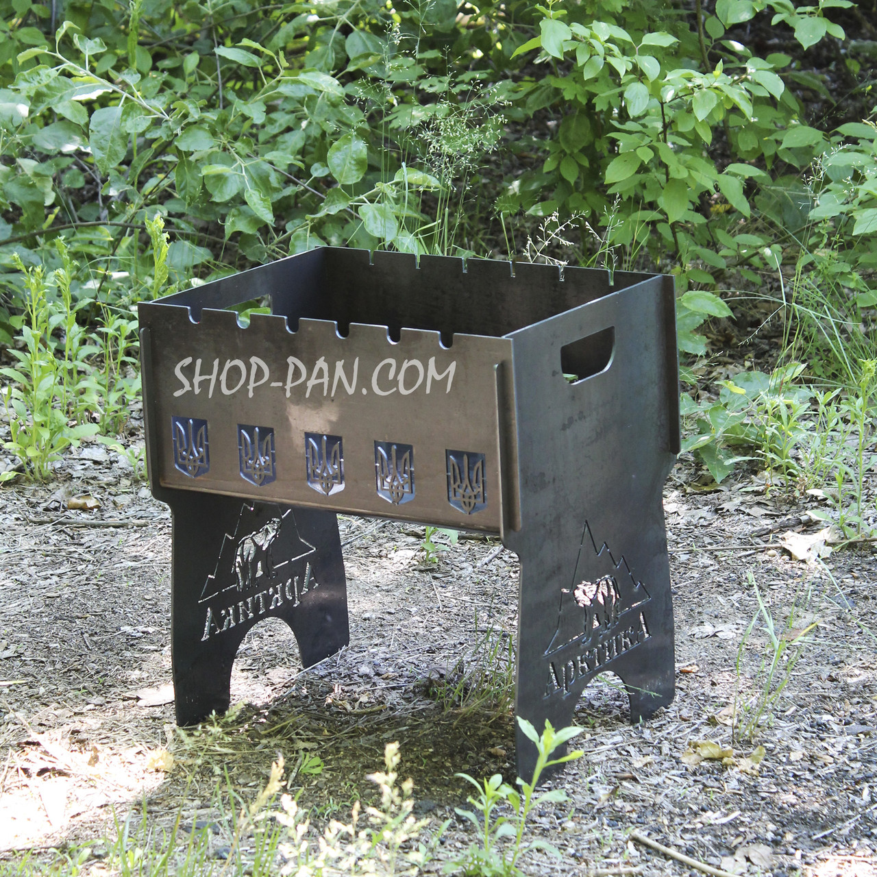 Мангал розбірний на 6 шампурів - Арктика - подарунковий, фото 1