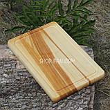 Кухонна дошка для подачі страв 20х30 см, прямокутна, двостороння, фото 2