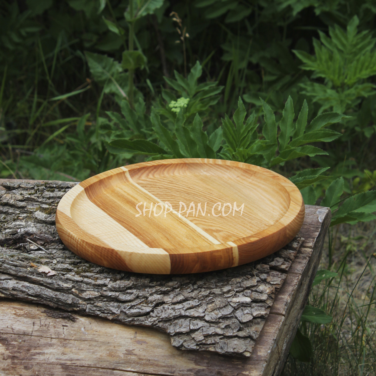 Кухонна дошка для подачі страв 25 см, кругла, двостороння, фото 1