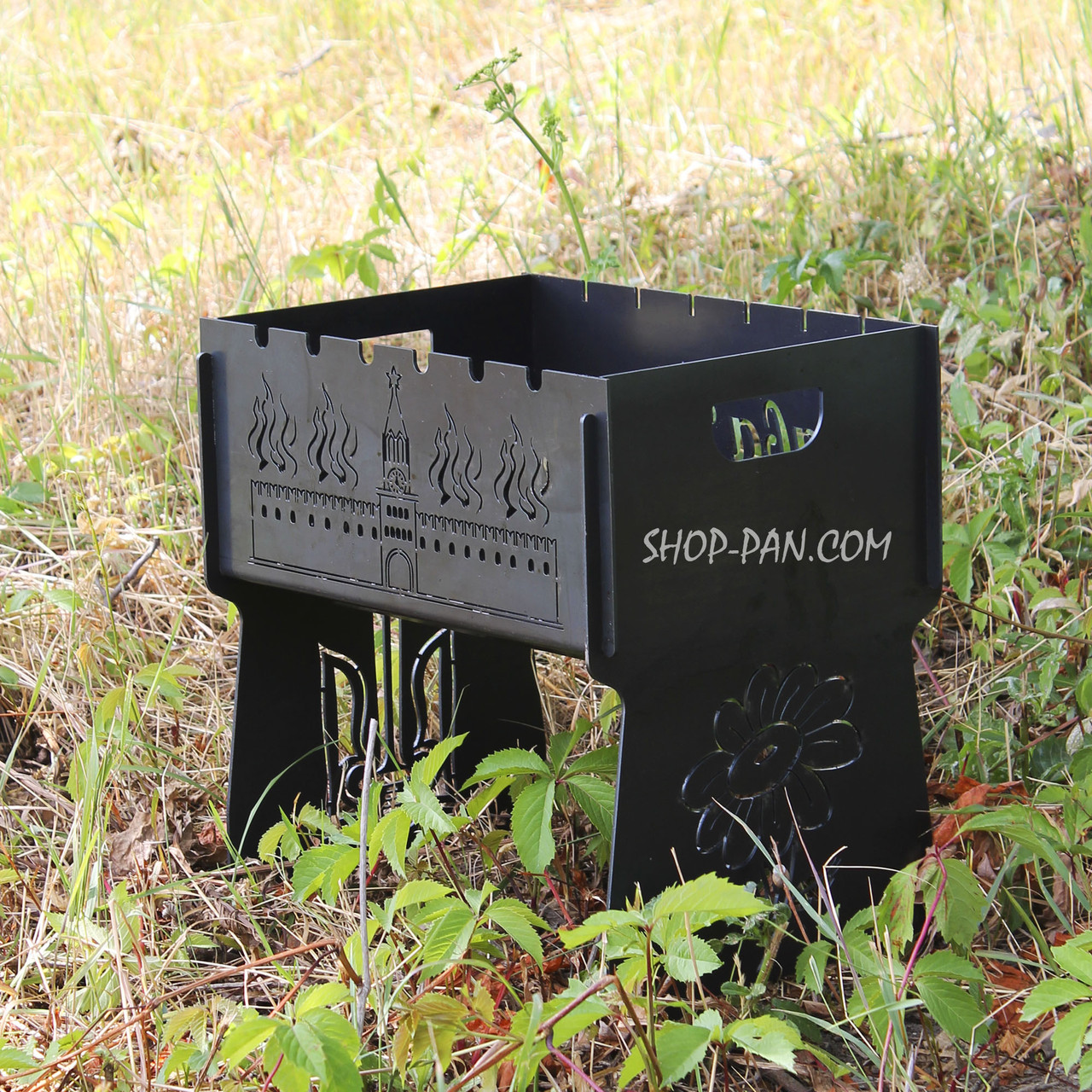 Мангал розбірний на 6 шампурів - Кремль - подарунковий, фото 1