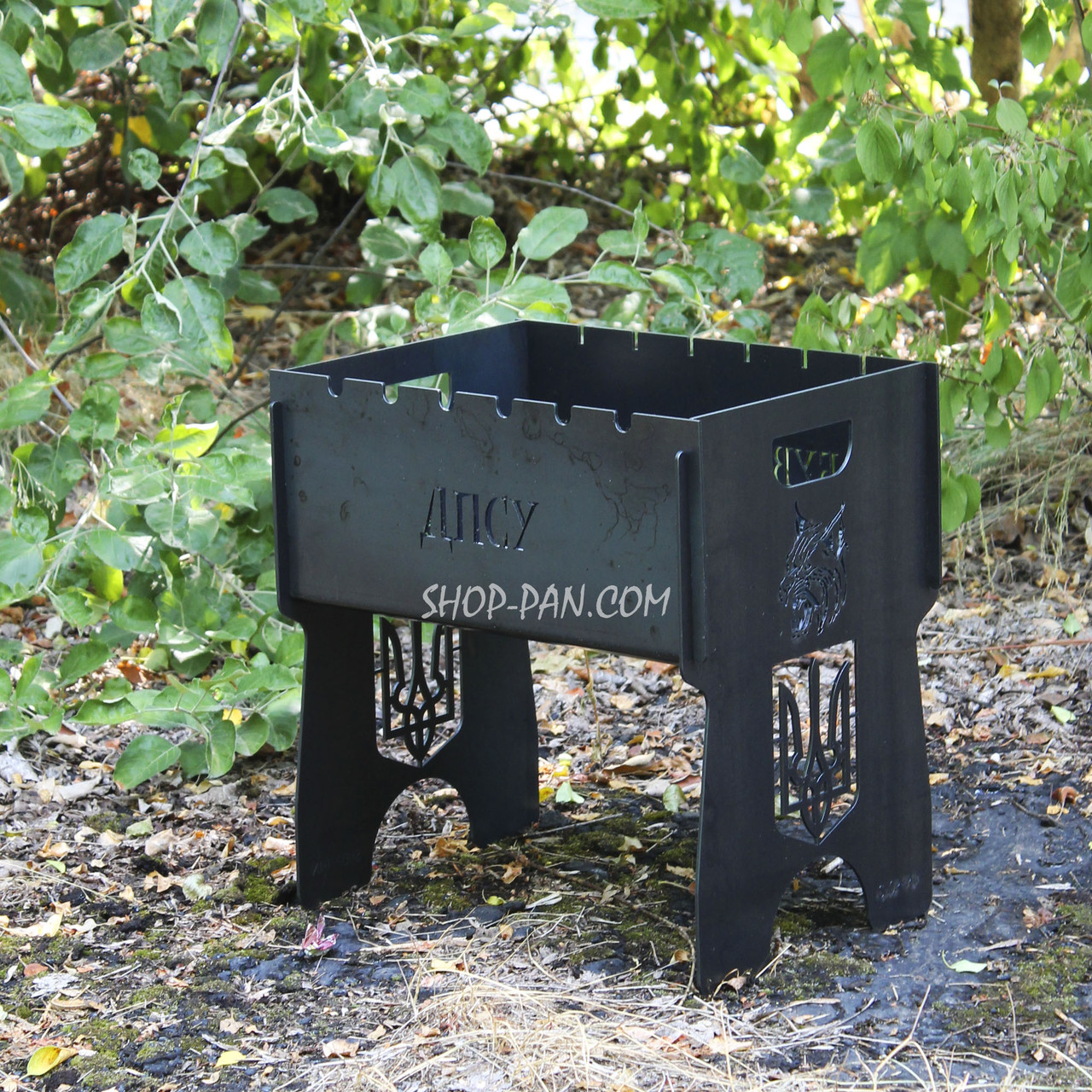 Мангал розбірний на 6 шампурів - ДПСУ - подарунковий, фото 1