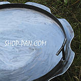 Сковорода з бортом Ромашка 40 см зі справжнього диска борони, фото 6