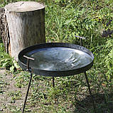 Сковорода зі справжнього Б/У диска 65 см борони з бортом, фото 4