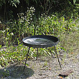 Сковорода 55 см зі справжнього Б/У диска борони з бортом, фото 5