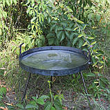 Сковорода з Б/У диска борони 65 см із бортом і кришкою в комплекті, фото 6