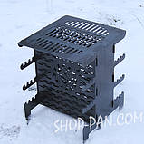 Мангал вертикальний розбірний з індивідуальним гравіюванням - на подарунок, фото 2