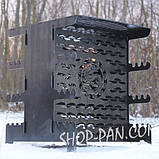 Мангал вертикальний розбірний з індивідуальним гравіюванням - на подарунок, фото 3