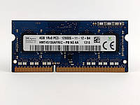 Оперативна пам'ять для ноутбука SODIMM SK hynix DDR3 4Gb 1600MHz PC3-12800S (HMT451S6AFR8C-PB) Б/В