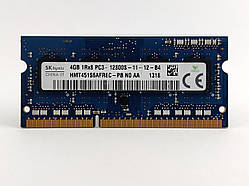 Оперативна пам'ять для ноутбука SODIMM SK hynix DDR3 4Gb 1600MHz PC3-12800S (HMT451S6AFR8C-PB) Б/В