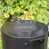 Піч-буржуйка SHOP-PAN 3 мм із варильною поверхнею на дровах для внутрішнього нагрівання приміщень, фото 4