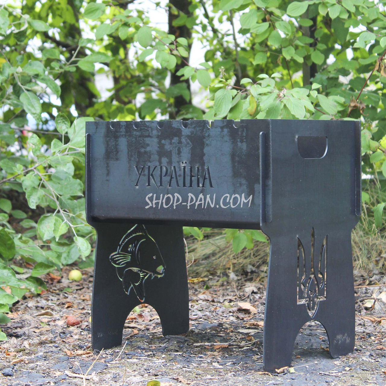 Мангал розбірний подарунковий на 6 шампурів - Україна, фото 1