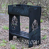 Мангал на 8 шт розбірний високий з індивідуальним гравіюванням - на подарунок, фото 2