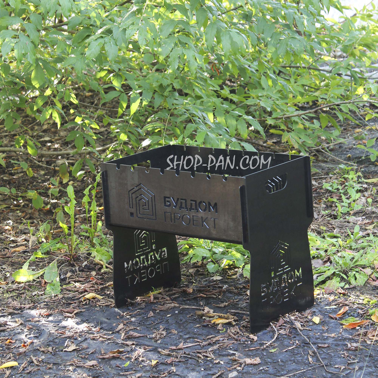 Мангал розбірний на 8 шампурів з індивідуальним гравіюванням - Проект, фото 1