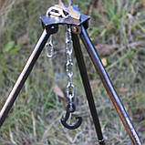 Казан татарський чавунний 8 л із триногою на розбірних ніжка, фото 5