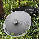 Казан чавунний Похідний 10 л, фото 7