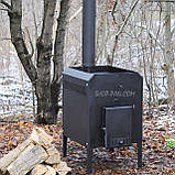 Буржуйка 3 мм SHOP-PAN для обігріву та приготування їжі, фото 8