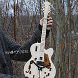 Дерев'яний годинник-гітара, фото 4