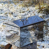 Коптильня гарячого копчення з неіржавкої сталі 305х550х280 1.5 мм, фото 2