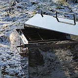 Коптильня гарячого копчення з неіржавкої сталі 305х550х280 1.5 мм, фото 4