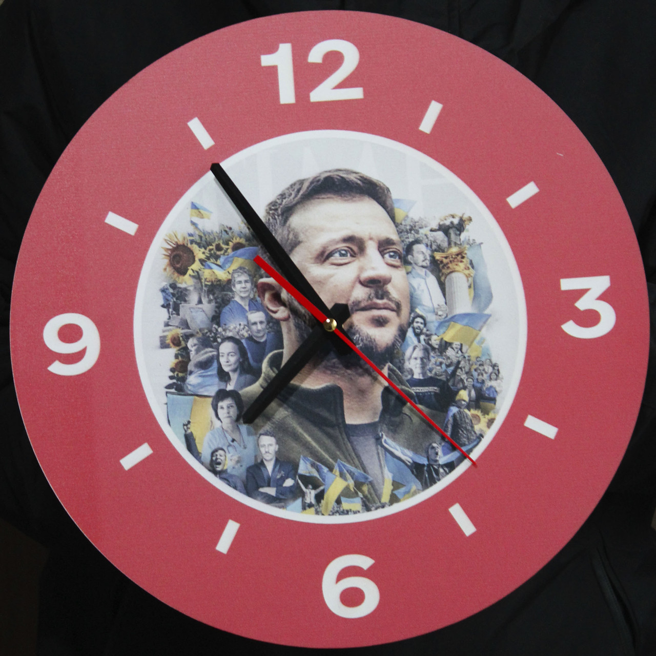 Настінний годинник із написом, Годинники з Вашими фото, УФ друк, фото 1