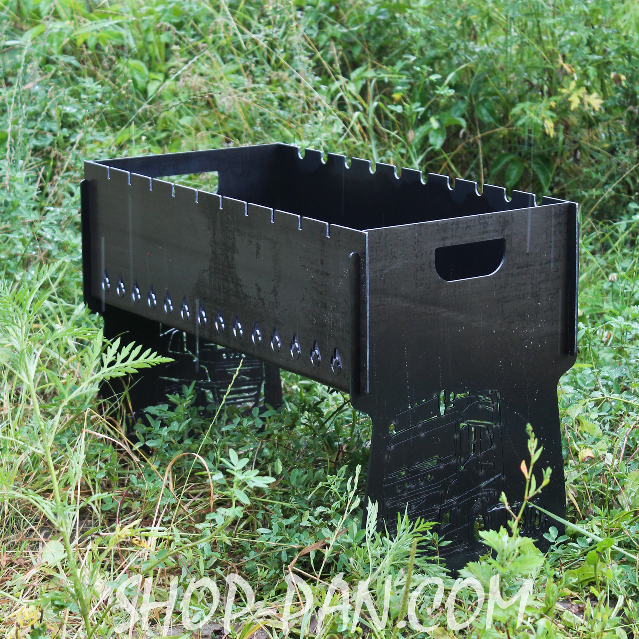 Мангал на 8 шт розбірний з індивідуальним гравіюванням - на подарунок, фото 1