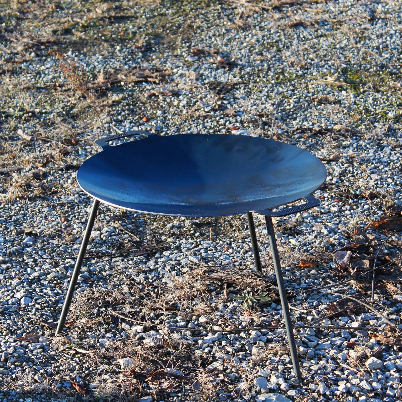 Сковорода-тарілка 48 см для багаття з ручками, фото 1