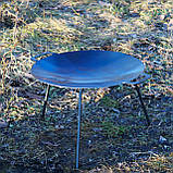 Сковорода-тарілка 48 см для багаття з ручками, фото 3