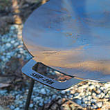 Сковорода-тарілка 48 см для багаття з ручками, фото 4