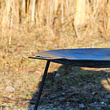 Сковорода-тарілка 48 см для багаття з ручками, фото 5