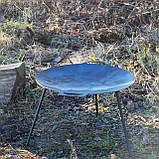 Сковорода-тарілка 48 см для багаття з ручками, фото 8