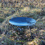 Сковорода-тарілка 48 см для багаття з ручками, фото 9