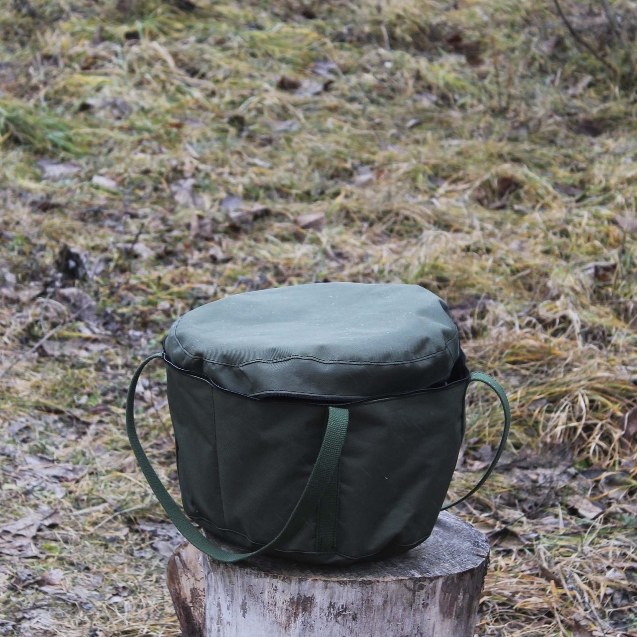 Чохол зелений (оксфорд) на казан туристичний, фото 1