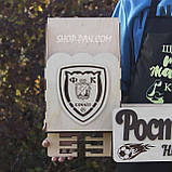 Тематична медальниця з вашим видом спорту 01, Медальниця з дерева, Дерев'яна медальниця, фото 3