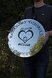 Лазерне гравіювання на кришку з неіржавкої сталі 50 см, фото 8