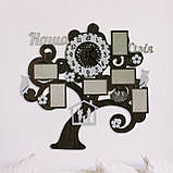 Настінний годинник із рамками для фото, Годинники з Вашими фото, фото 2