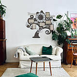 Настінний годинник із рамками для фото, Годинники з Вашими фото, фото 3