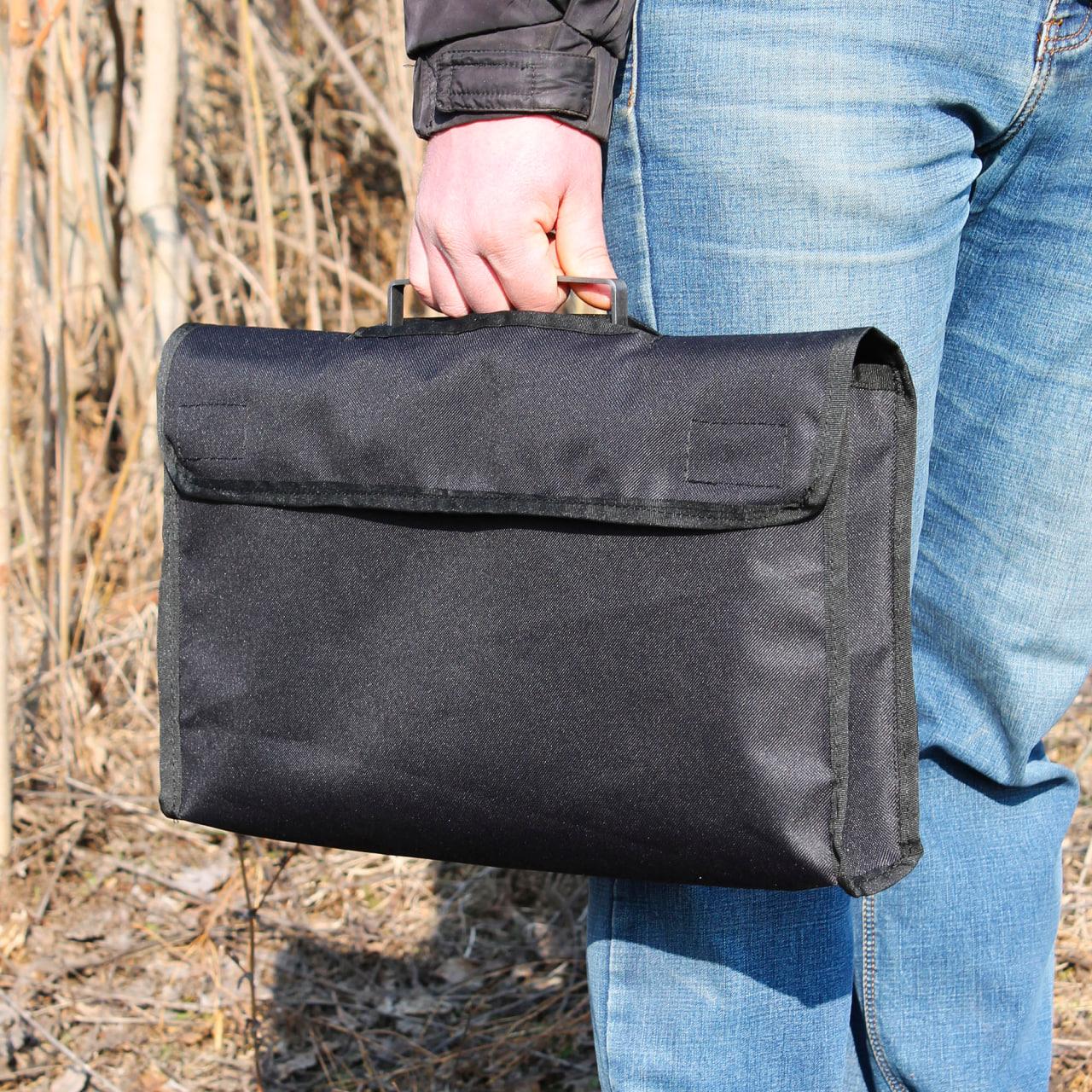 Чохол чорний (оксфорд) для мангала-валізана на 8 шампурів, фото 1