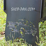 Мангал розбірний на 8 шт BOSS з індивідуальним гравіюванням - на подарунок, фото 3